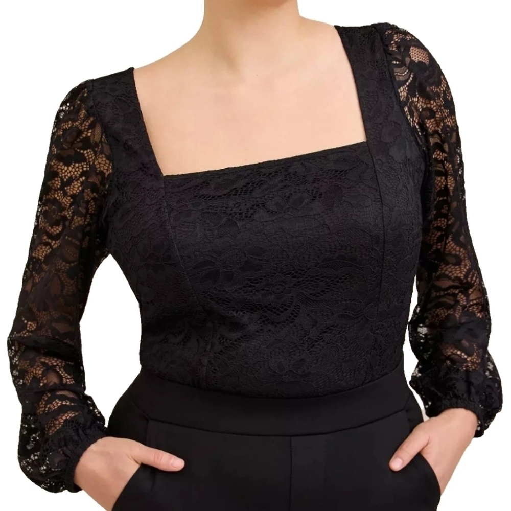 Torrid Stretch Lace Square Neck Top
